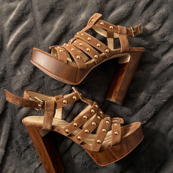JESSICA SIMPSON Rienne Platform Sandal In Tobacco - Picture 4 of 5